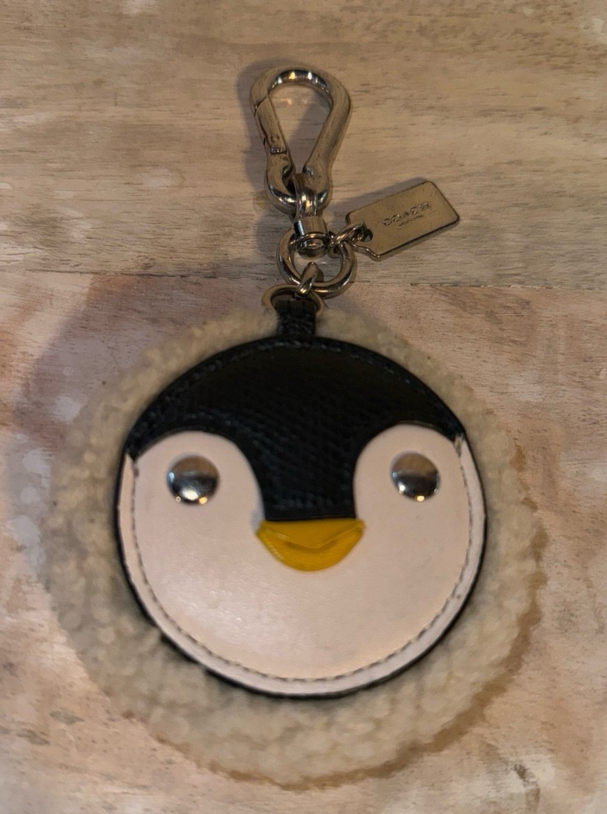 Coach penguin bag charm