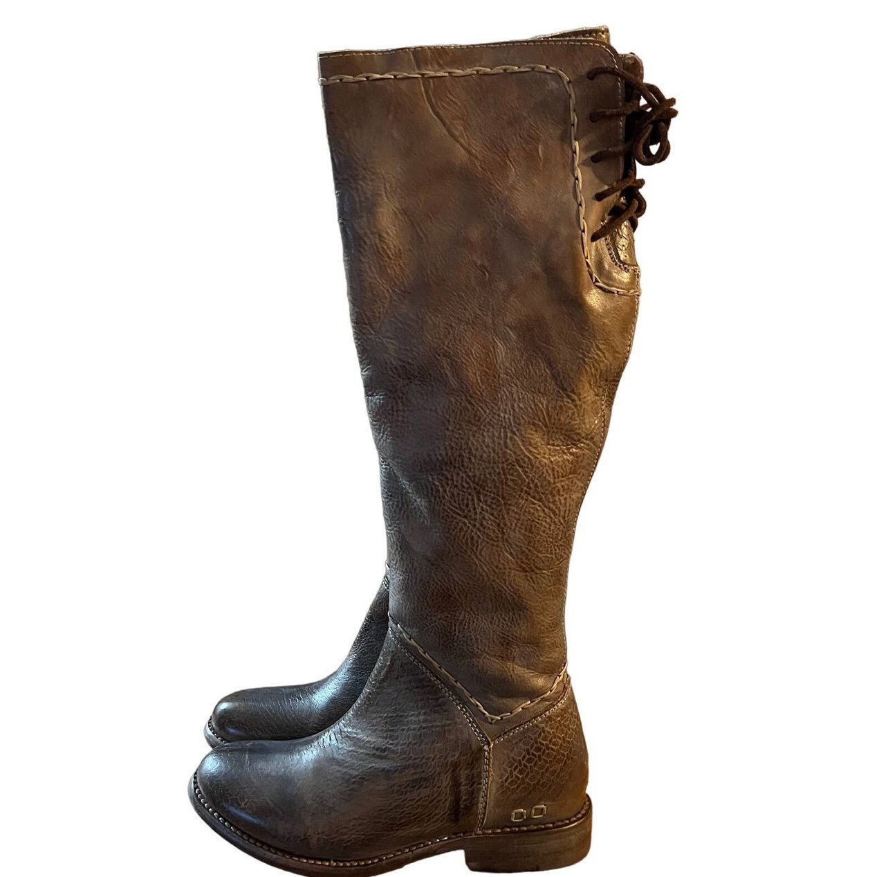 Bed|stu Manchester Taupe Rustic Tall Boots Sz 6, Red Sole Made Leon, Mexico NEW
