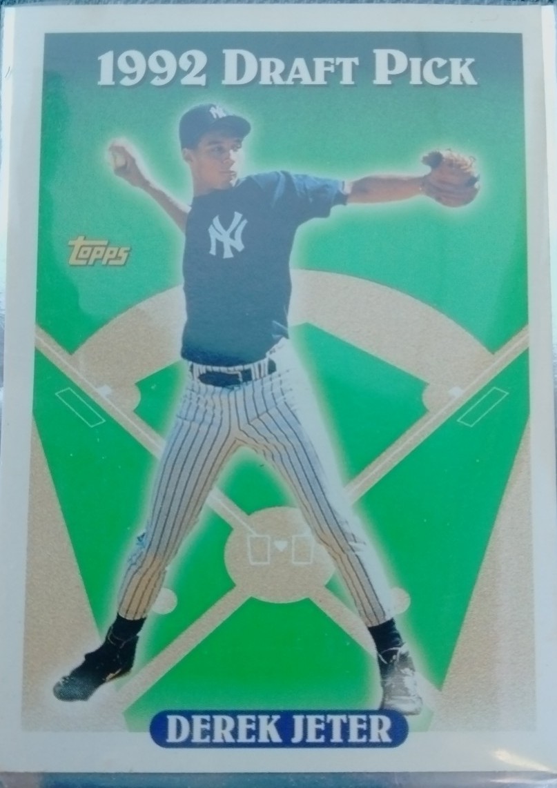 Derek Jeter Rookie Card Topps 1992 Draft MINT New York Yankees