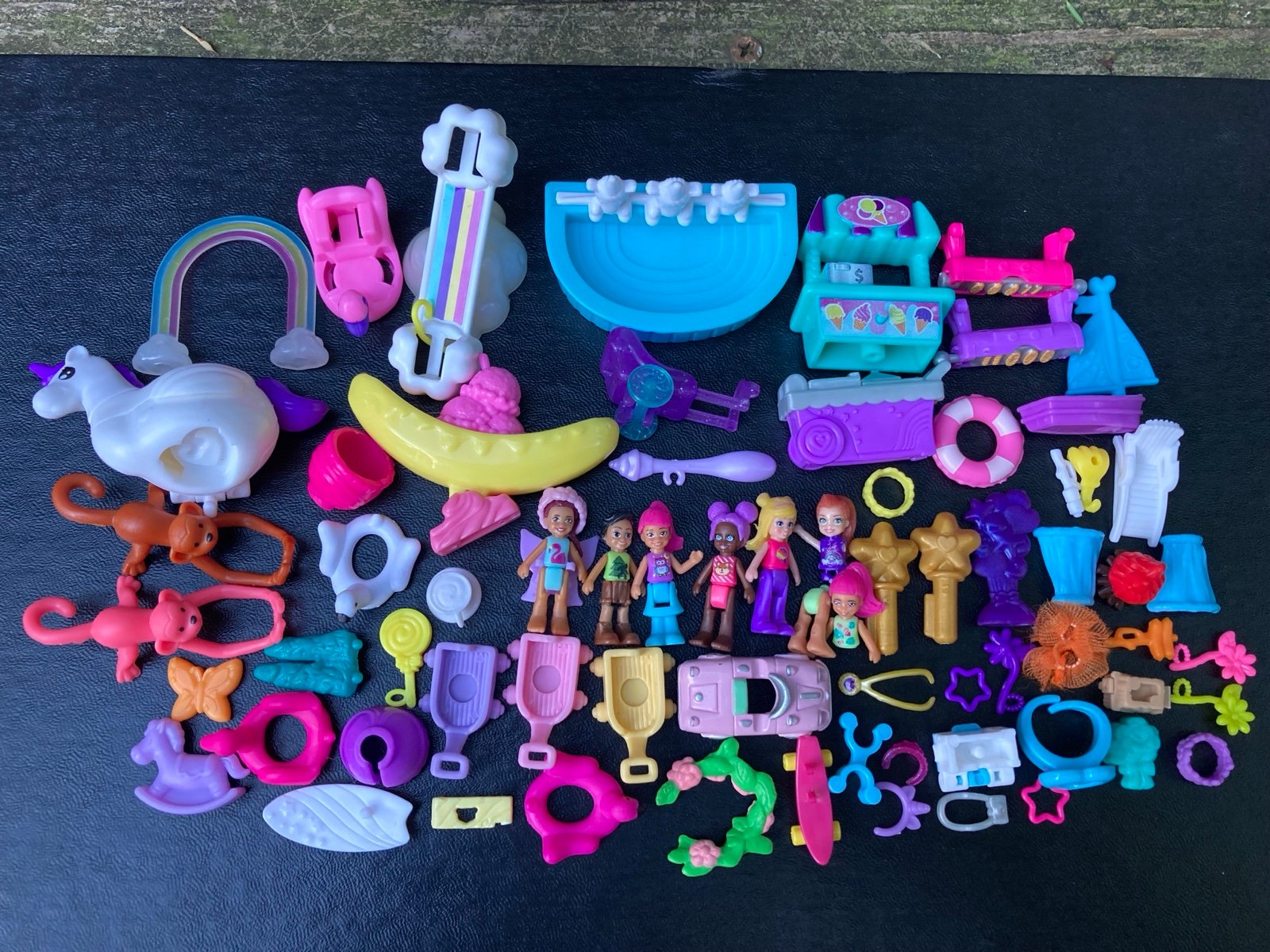 Vintage & Modern Polly Pocket Figures Fodder Accessories & Parts Lot Bluebird