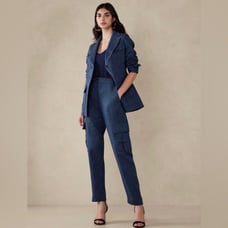 NWOT! Banana Republic Indigo Heritage Expedition Linen Pant - Size 12 Long