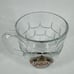 Glass Beer Stein Mug Lot of 5 Dimple Thumbprint Heavy Free Shipping Barware