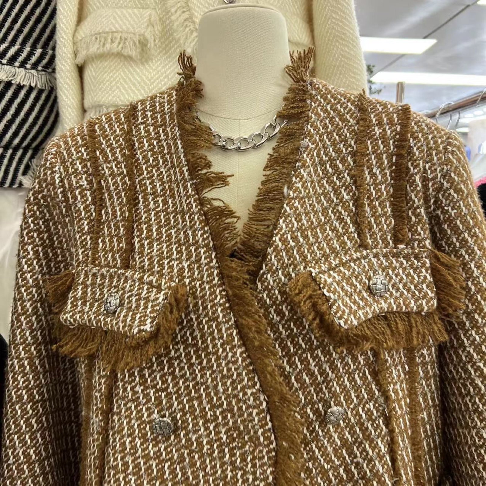 LOEUVRE ♥ Oversized tweed jacket /追跡付 JACKET - LOEUVRE