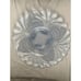 Cambridge Caprice Moonlight Blue Frosted Elegant Glass 4 Footed 14 1/2 Platter