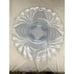 Cambridge Caprice Moonlight Blue Frosted Elegant Glass 4 Footed 14 1/2 Platter