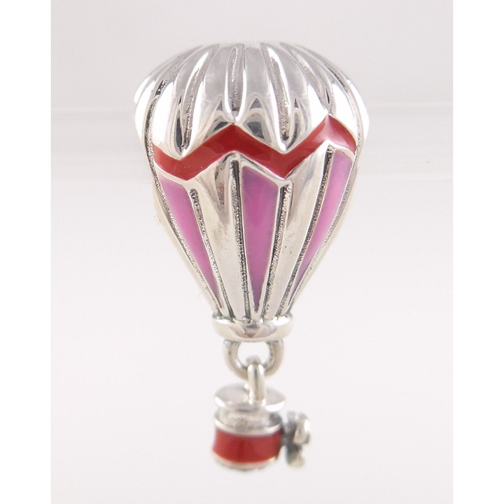 RED HOT AIR BALLOON Authentic PANDORA Travel DANGLE Charm 798055ENMX NEW w POUCH