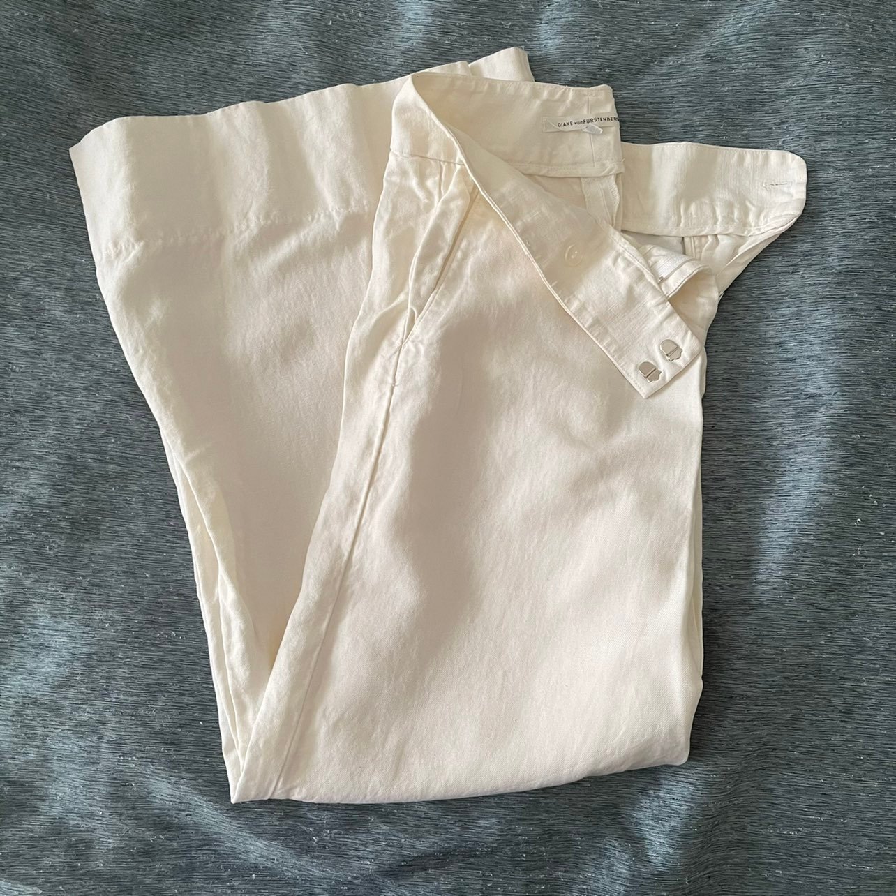 Diane vonFurstenberg White Linen Pants 4