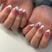French Tip Classic CherryPress On Nails