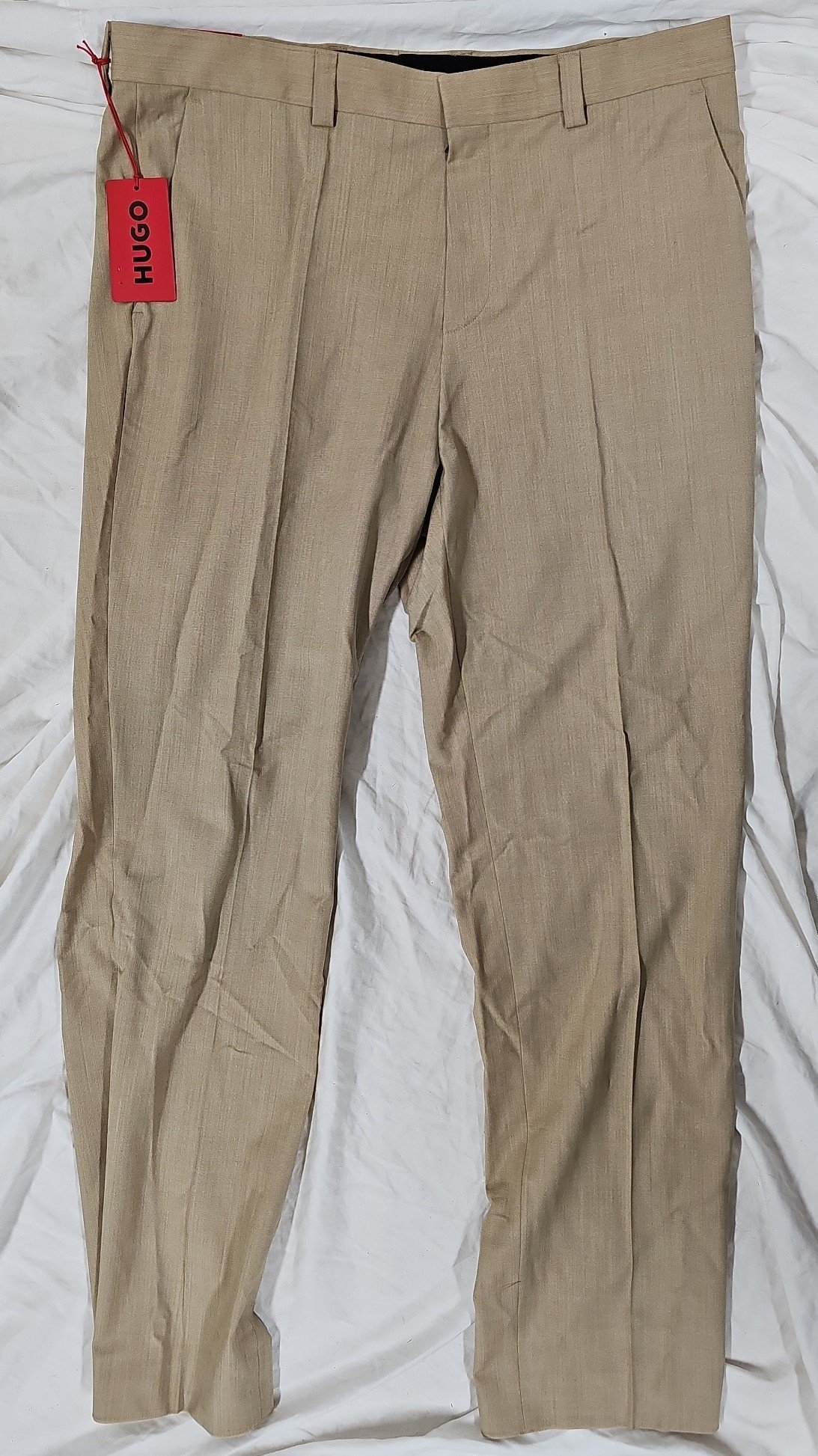 Wool Blend Hugo Boss Modern Fit Performance Super Flex Mens dress pants.