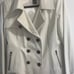 White leather peacoat