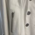 White leather peacoat