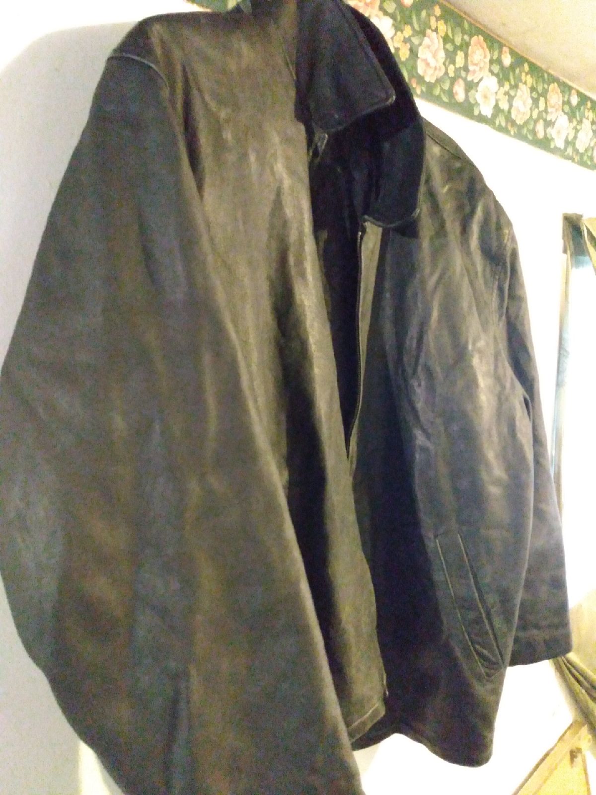Trader bay leather coat