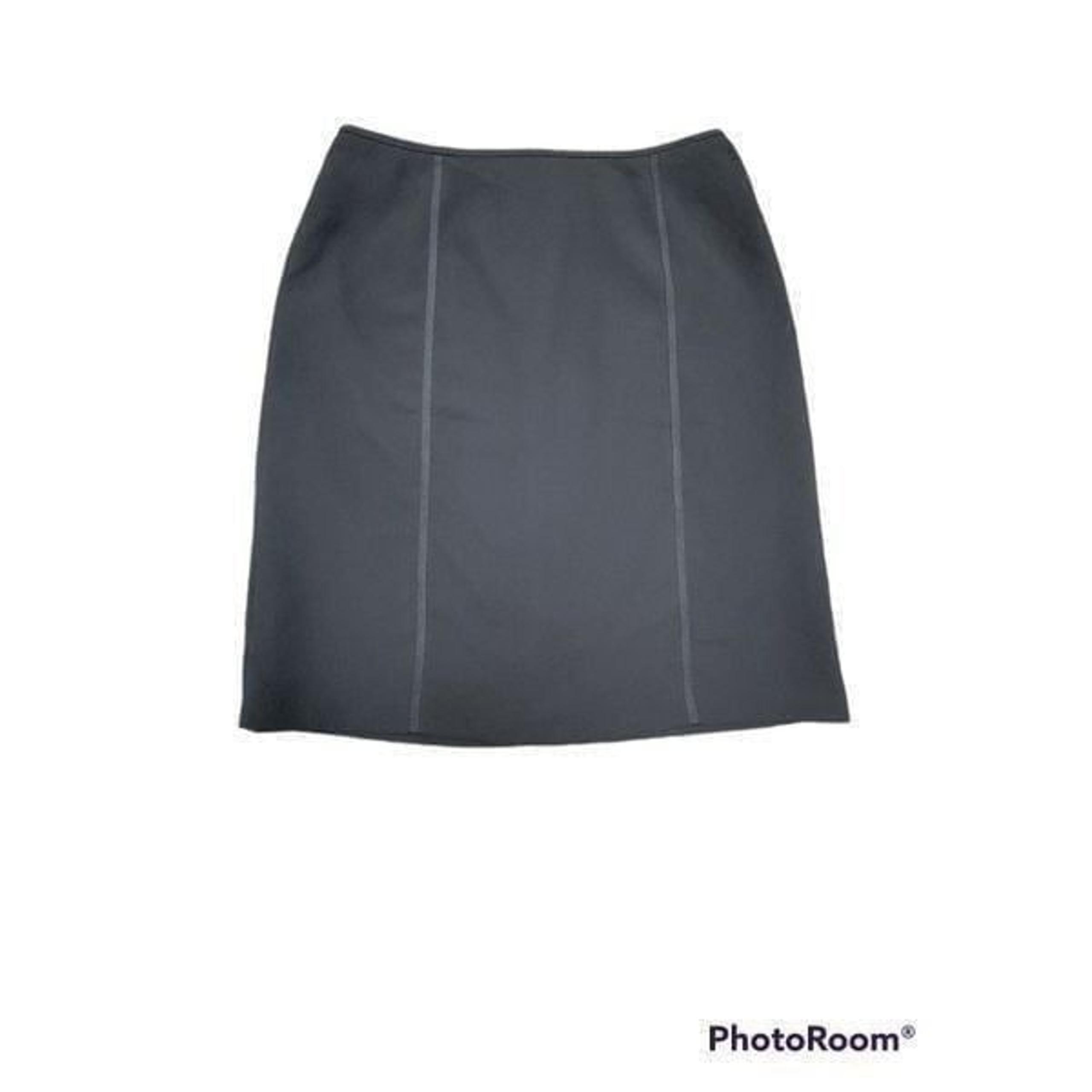 Collections for Le Suit Career Black Midi Skirt Cheeta Print Inside Size 18