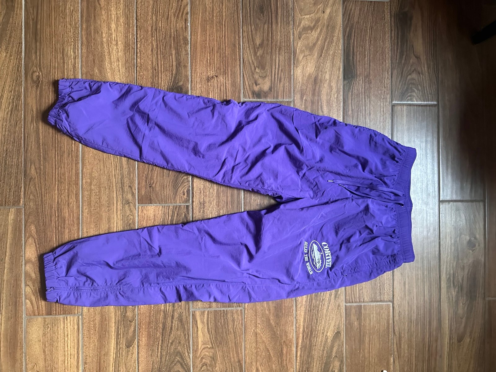 corteiz nylon pants purple Mサイズ