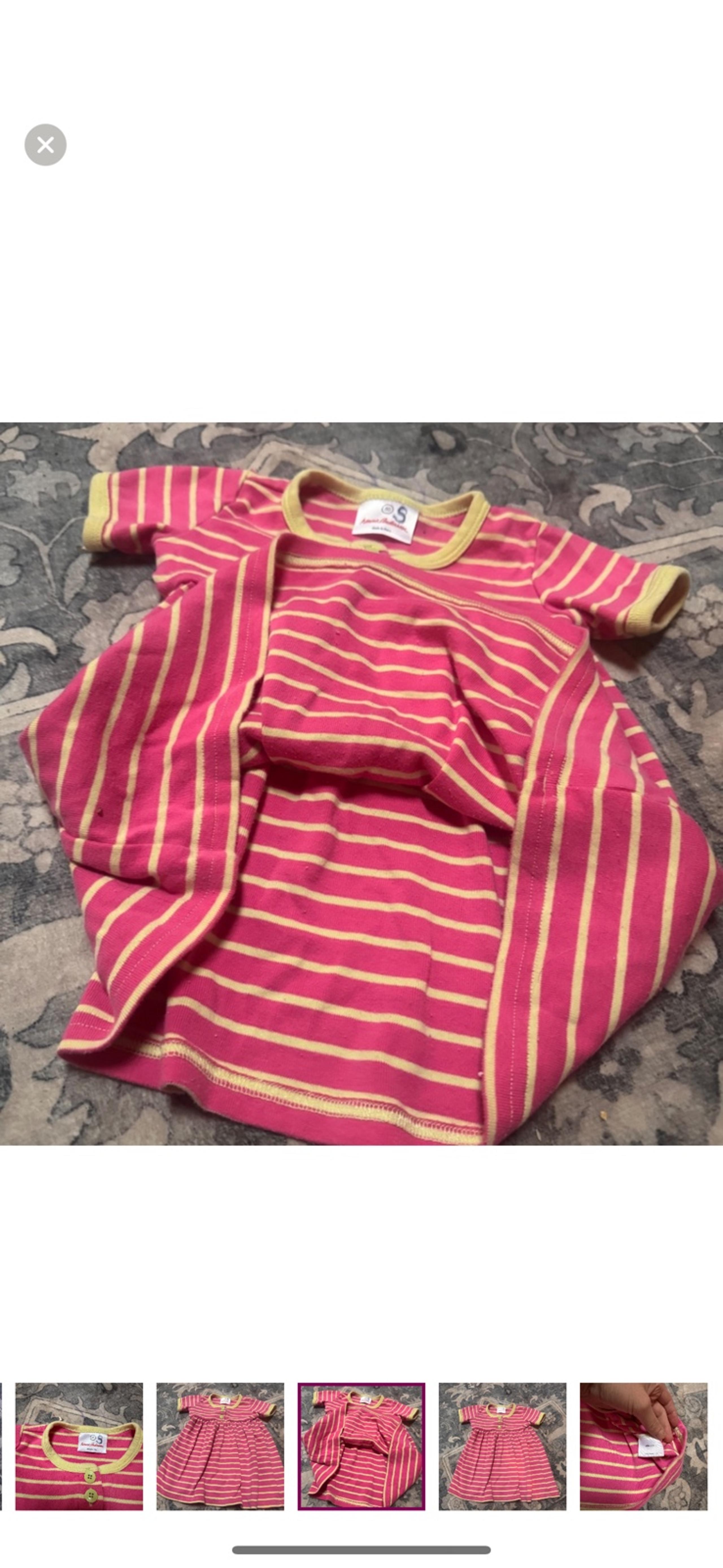 Hanna Andersson 100% cotton dress size 18-24 months Like new no stains