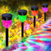 Solar Pathway Lights, 8 Pack Color Changing Solar Lights