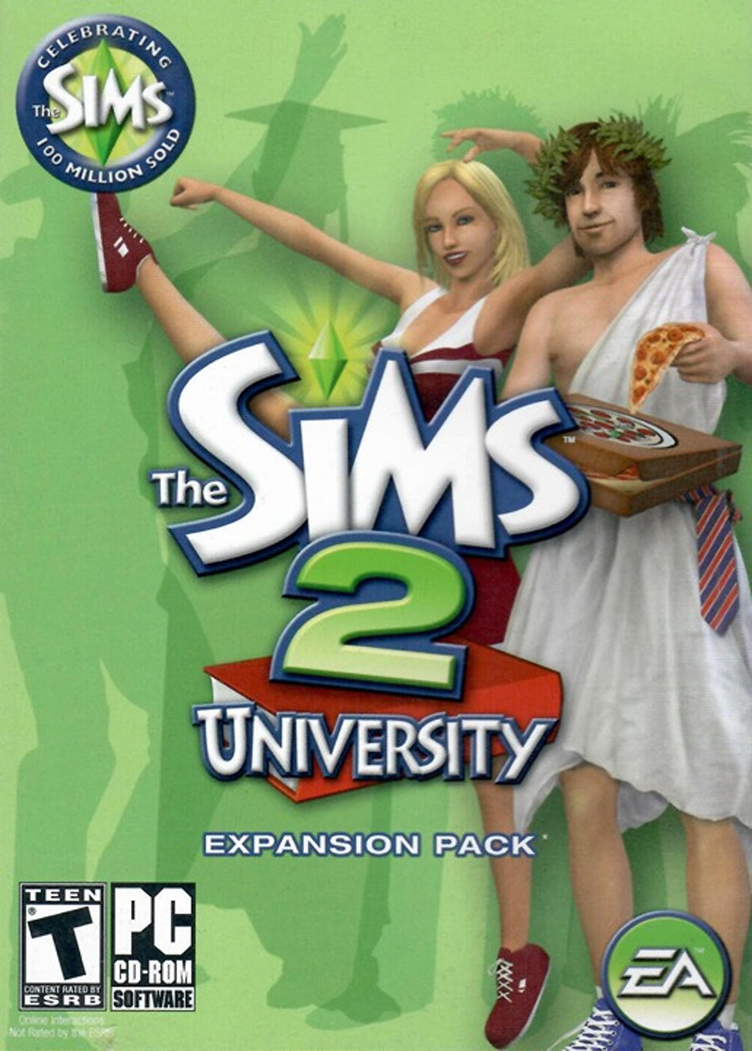 2006 The Sims 2 University 2 CD-Rom PC Game by EA Teen Rated w/ Booklet NM