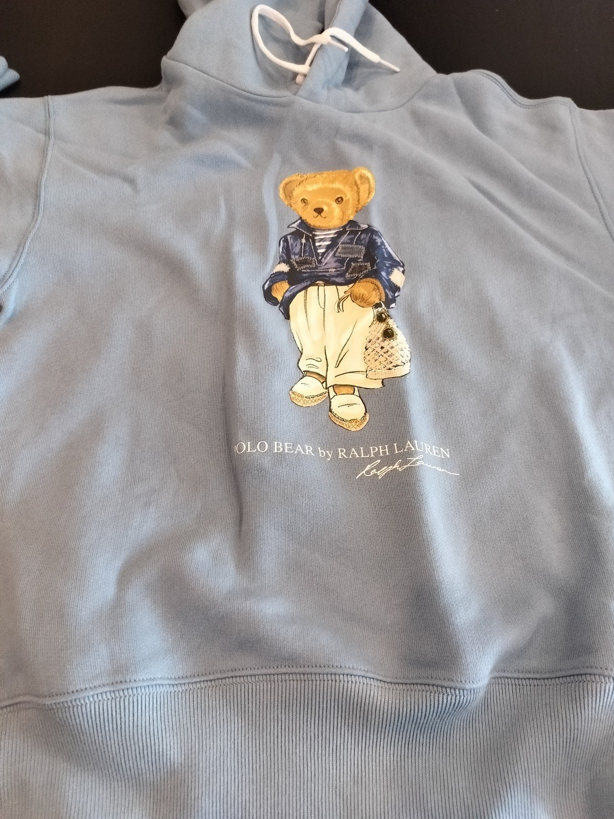 Polo classic bear hoodie size small and horseman hoodie size large ,sold seperat