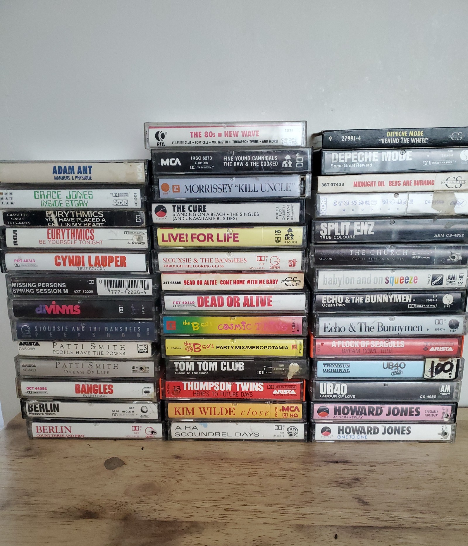 1980s New Wave cassette tapes lot of 41