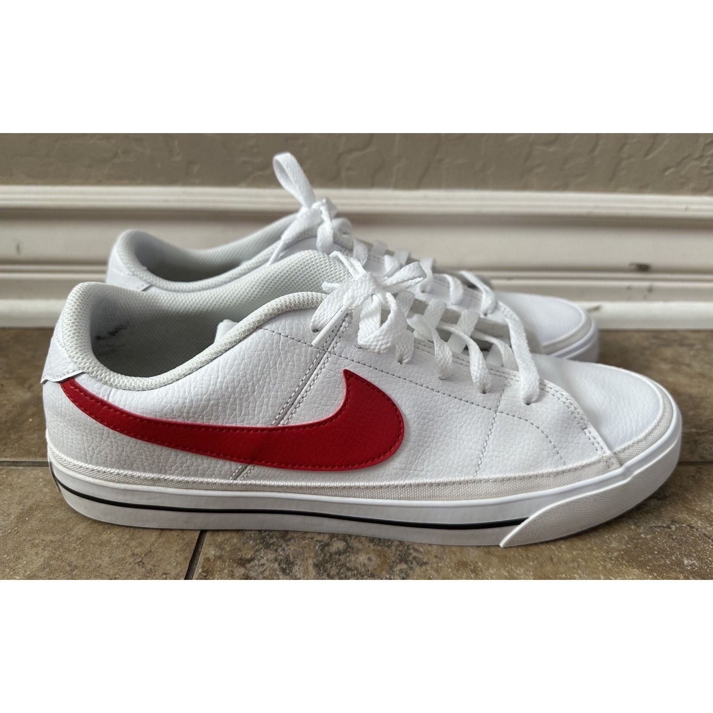 Nike Court Legacy MENS White/Red CU4150 105 Size 11