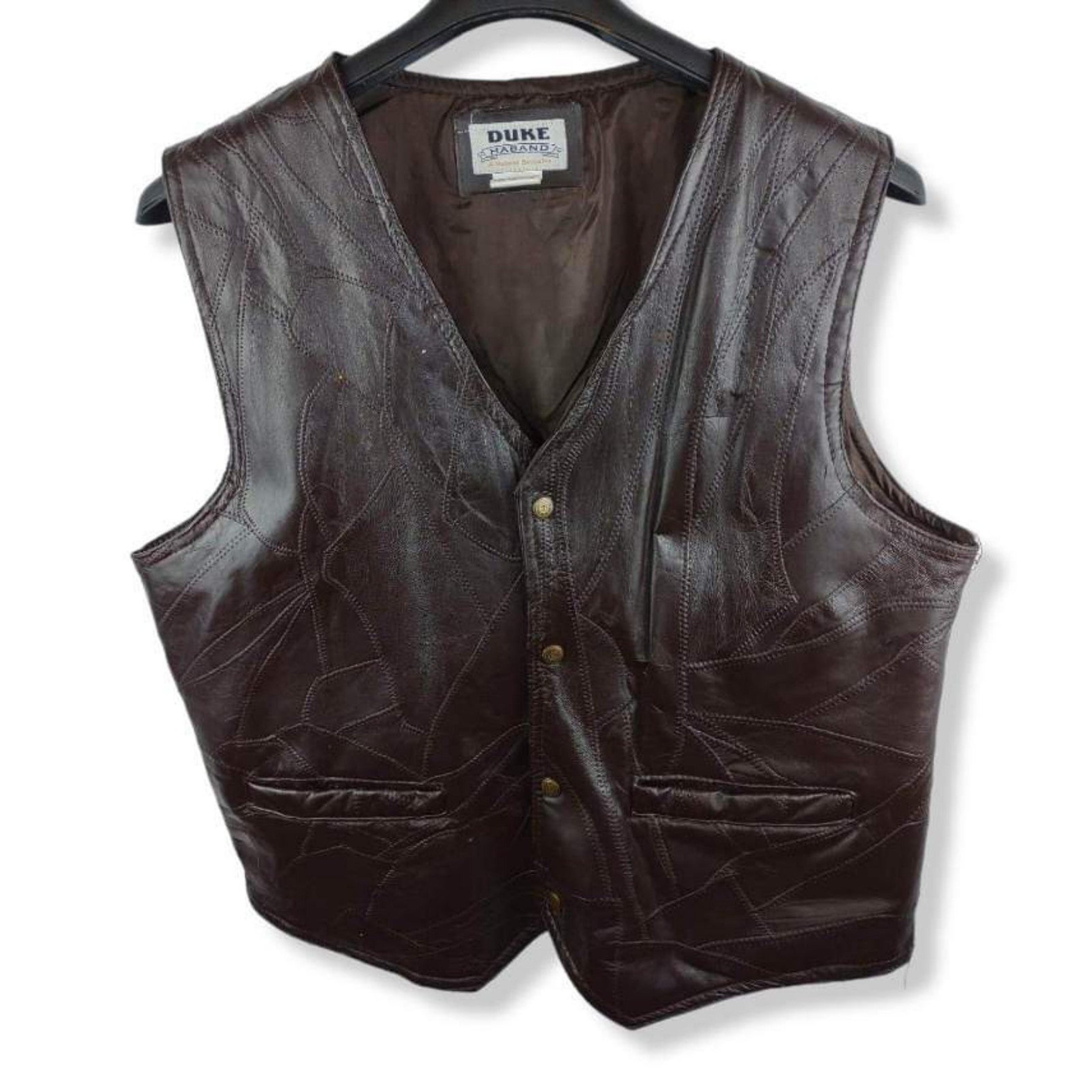 Haband Leather Outerwear Vests for Men Mercari