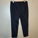 ST JOHN Alexa Milano Knit Slim Leg Ankle Slit Pants Sz 6 Caviar Black