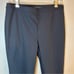 ST JOHN Alexa Milano Knit Slim Leg Ankle Slit Pants Sz 6 Caviar Black