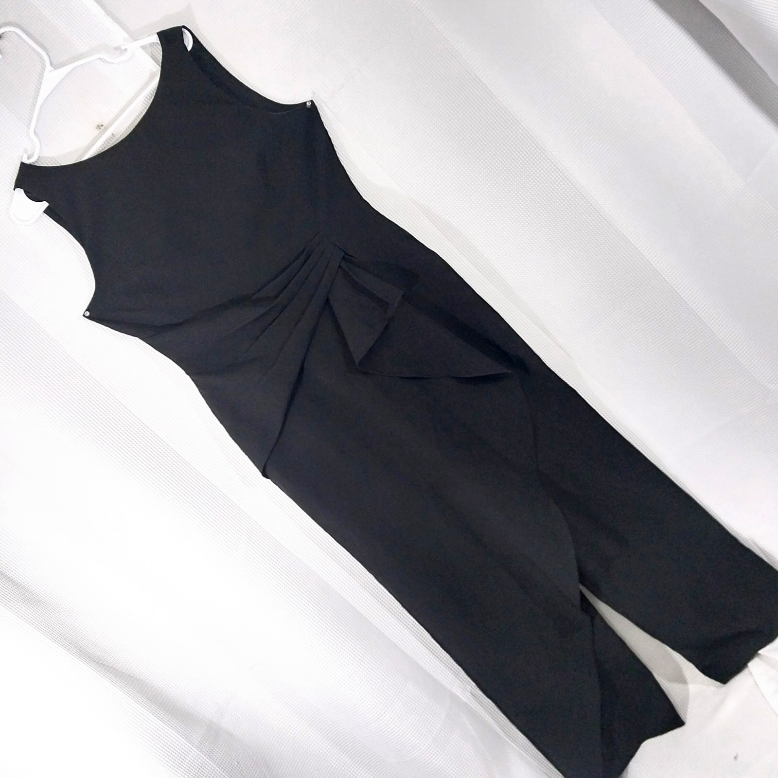 MARINA! STUNNING HALF SKIRTED BLACK TANK STYLE ONESIE, JUMPSUIT, ROMPER! SZ 14