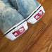 VANS Sk-8 Hi Tapered Denim Scull Embroidery Sneakers W 6.5 M 5