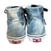 VANS Sk-8 Hi Tapered Denim Scull Embroidery Sneakers W 6.5 M 5