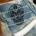 VANS Sk-8 Hi Tapered Denim Scull Embroidery Sneakers W 6.5 M 5