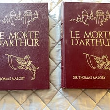 Easton Press LE MORTE D’ARTHUR Death of KING ARTHUR Excalibur Leathr ILLUSTRATED