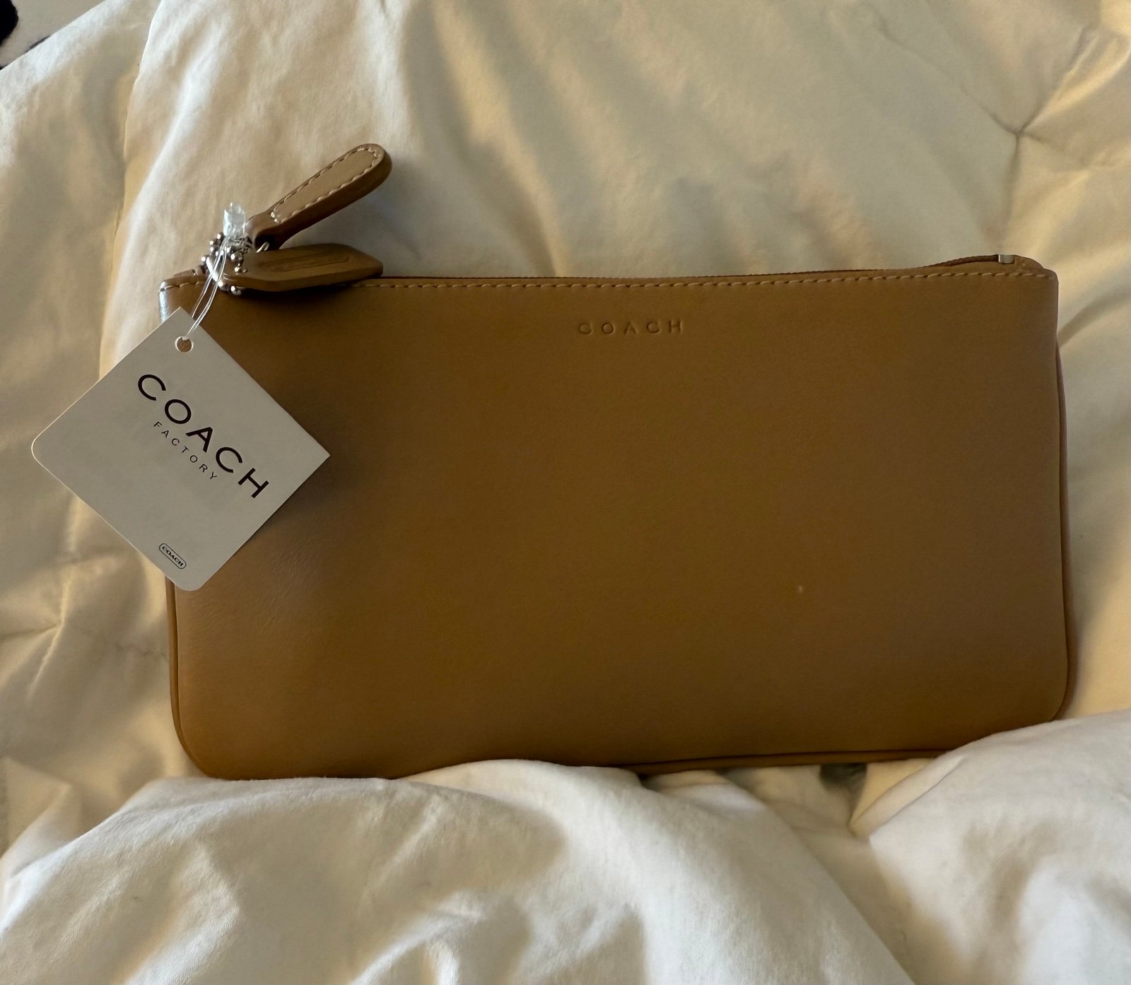 Vintage Coach NWT Small Flat Cosmetic Case