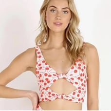 Revolve Beach Riot Cherry Patterned Top