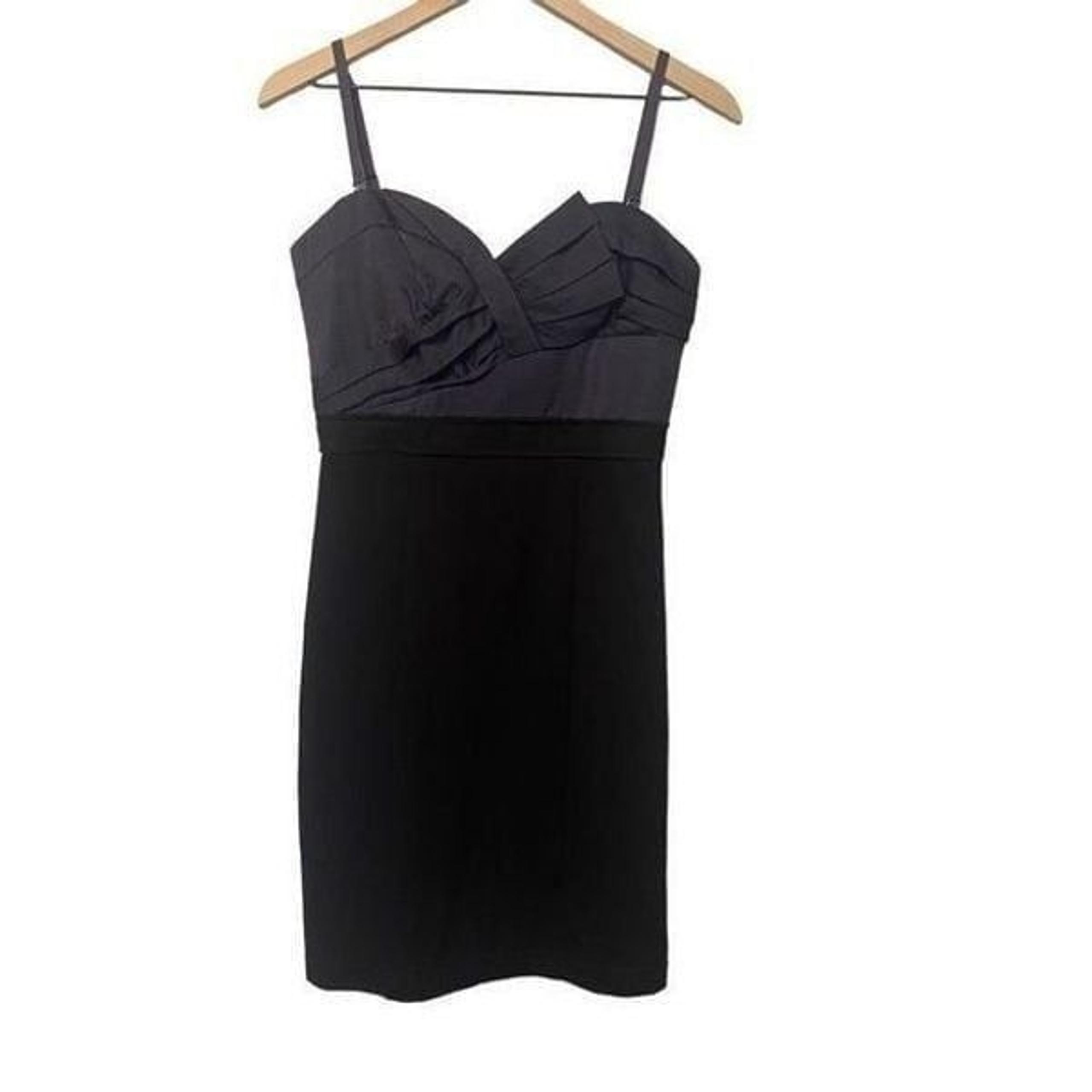 BCBGMaxAzria 6 Black Cocktail Dress Strapless LBD Party Event Small