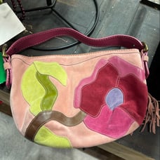 Coach Poppy For Peace Bag - Pink Suede