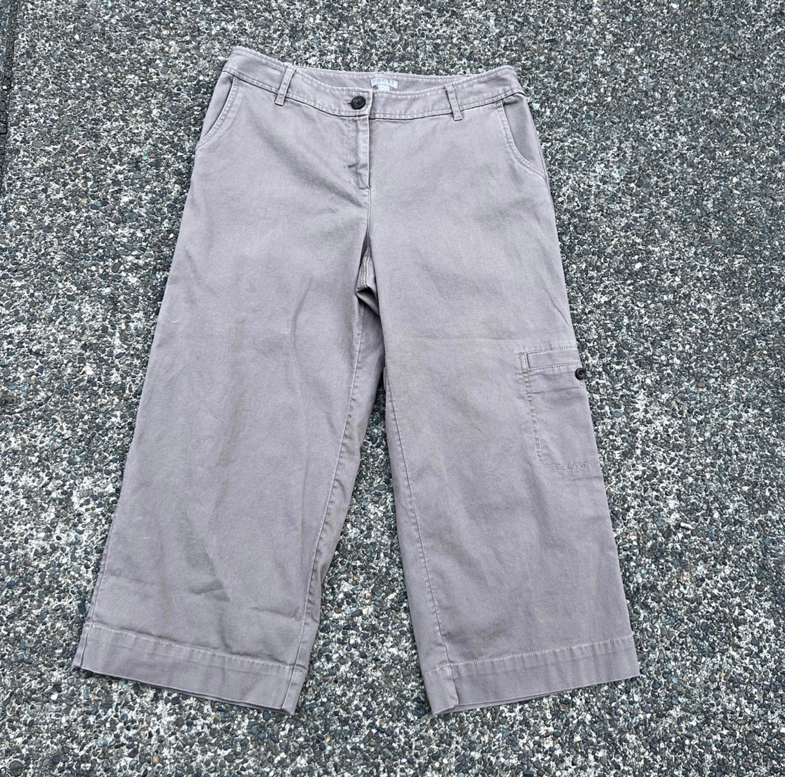 J. Jill women’s canvas stretch cropped cargo pants