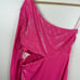 NWT L'AGENCE Christie One-Shoulder Sequin Cutout Sheath Dress Pink Glow Size 10