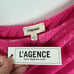 NWT L'AGENCE Christie One-Shoulder Sequin Cutout Sheath Dress Pink Glow Size 10