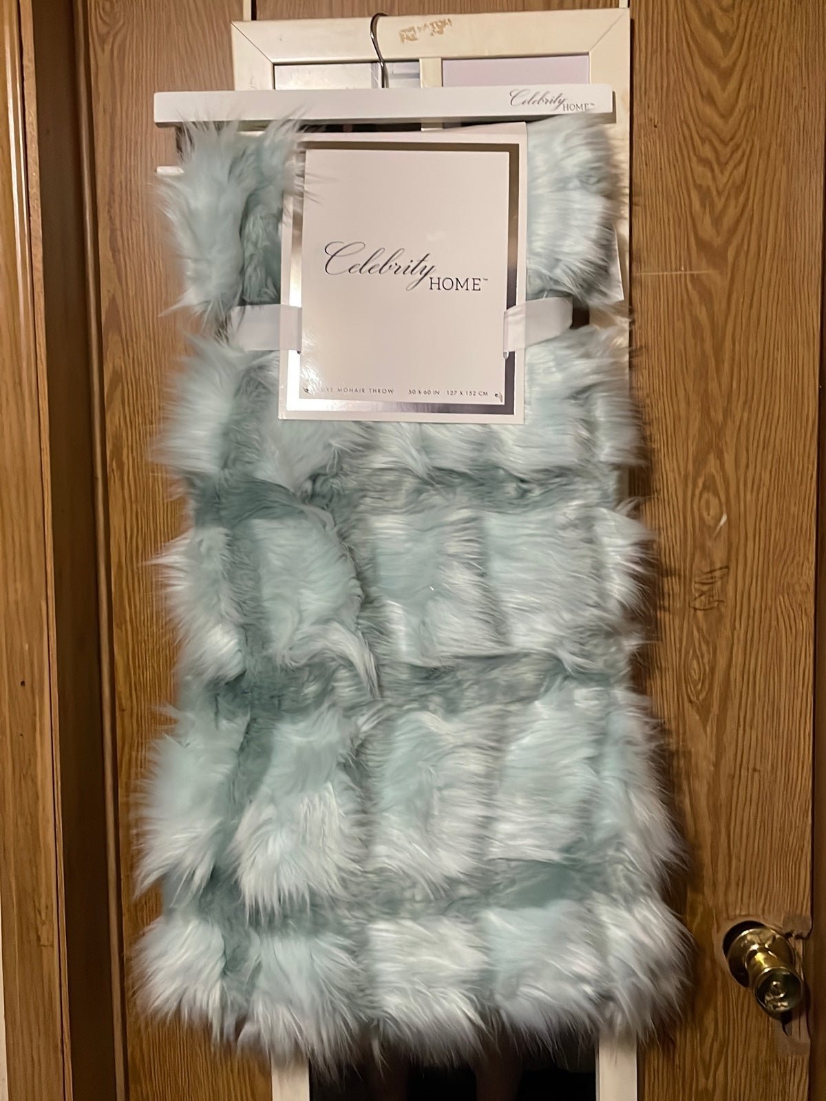 Celebrity Home Luxe Mohair Throw (NWT)