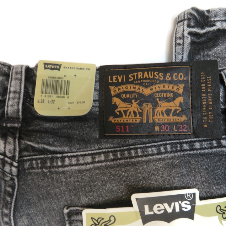 Levis 511 Slim Skateboarding Collection Cordura Gray Denim