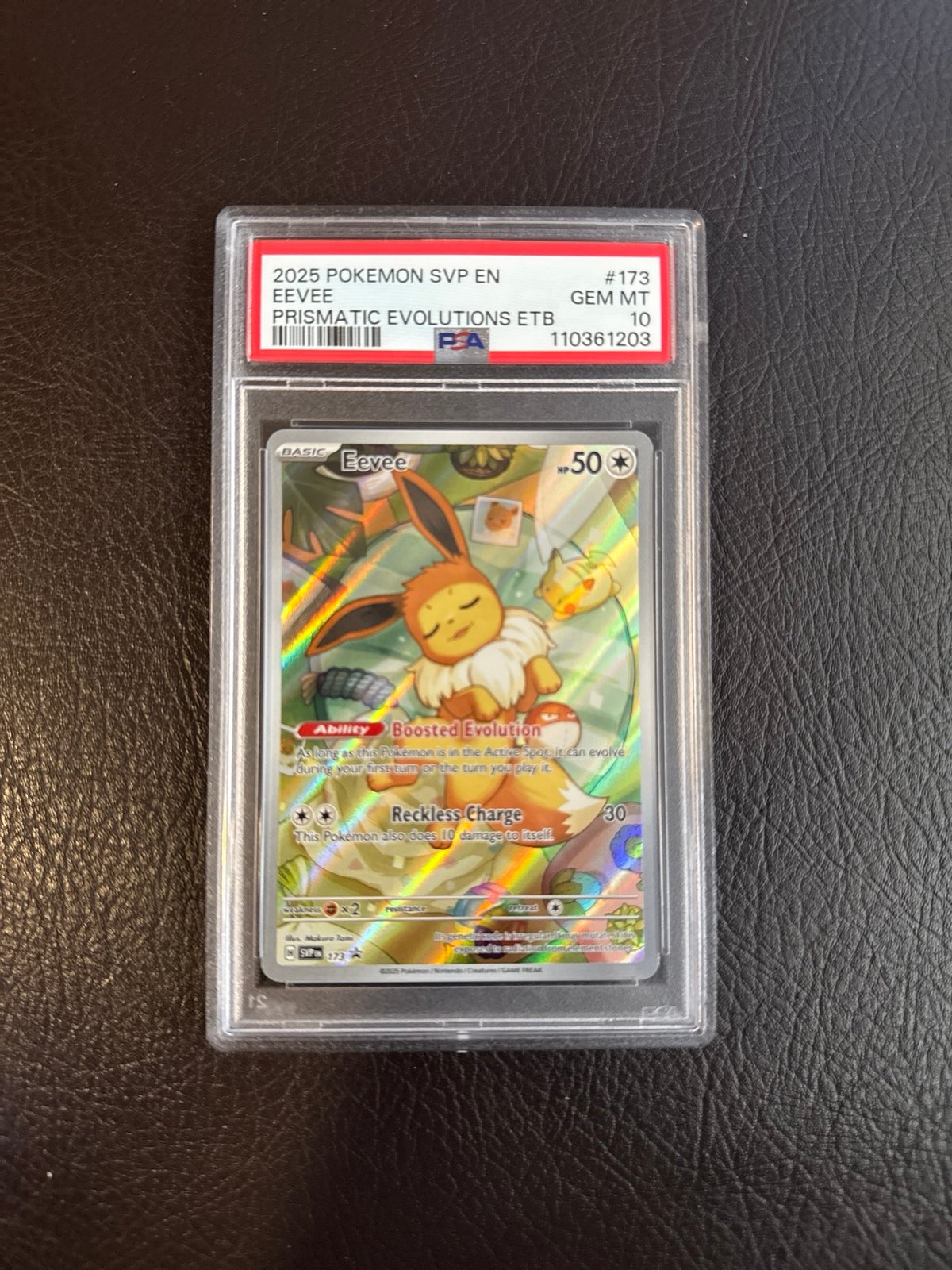 2025 eevee prismatic evolution ETB promo PSA 10