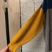 Free People Slouchy Oversized Color Block Sweater Yellow Blue Gray Large