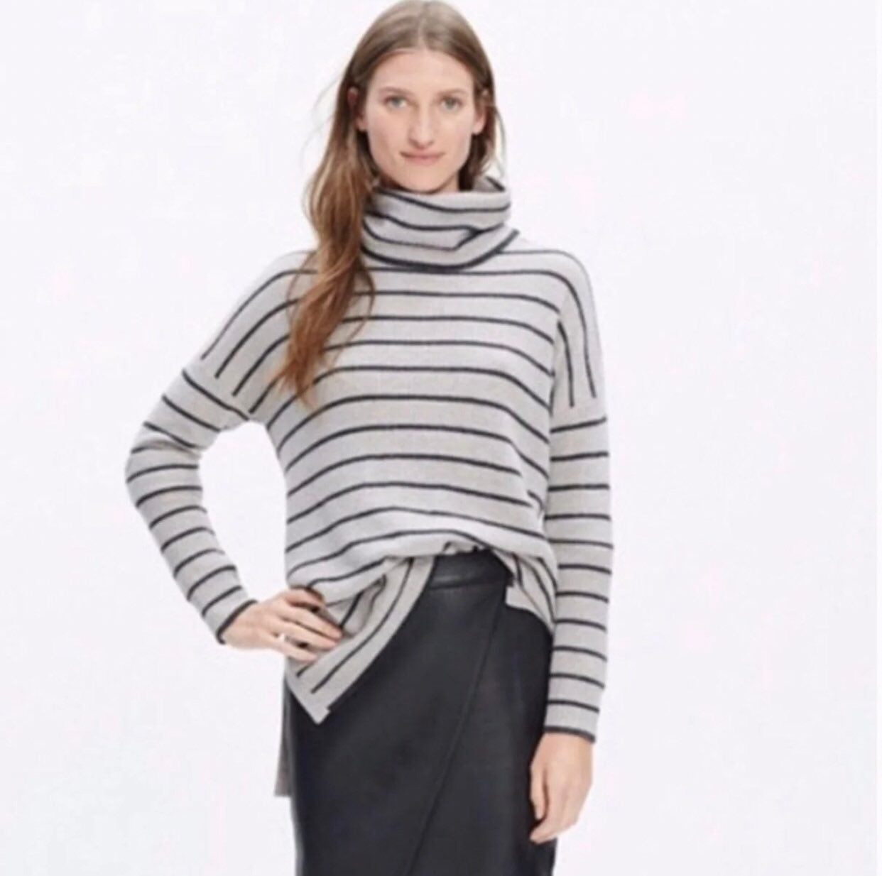 Madewell Striped Turtleneck Sweater