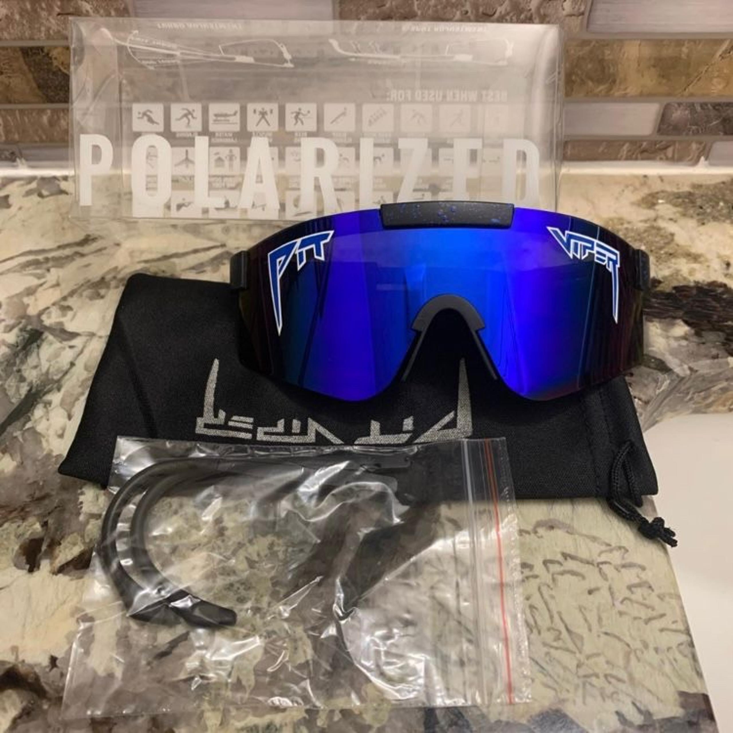 Viper Polarized Men Sport Sunglasses Driving Pilot Fishing Pit Wrap Glasses 05