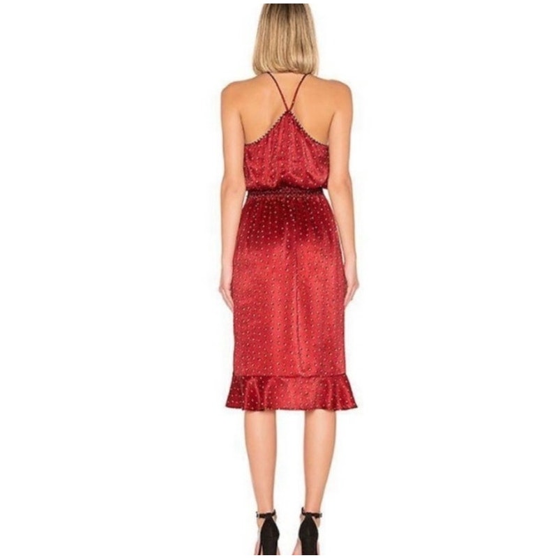 House Of Harlow 1960 X Revolve Baye Midi Red Sexy Sleeveless Dress Summer Spring