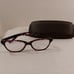 Retired Nicole Miller New York Franklin Purple Tort Eyeglasses 50-16-138 & Case
