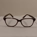Retired Nicole Miller New York Franklin Purple Tort Eyeglasses 50-16-138 & Case