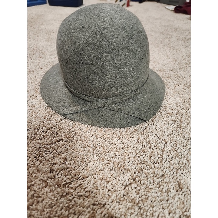 Vintage Geo W. Bullman & Co Grey 100% Wool Doeskin Ladies Hat