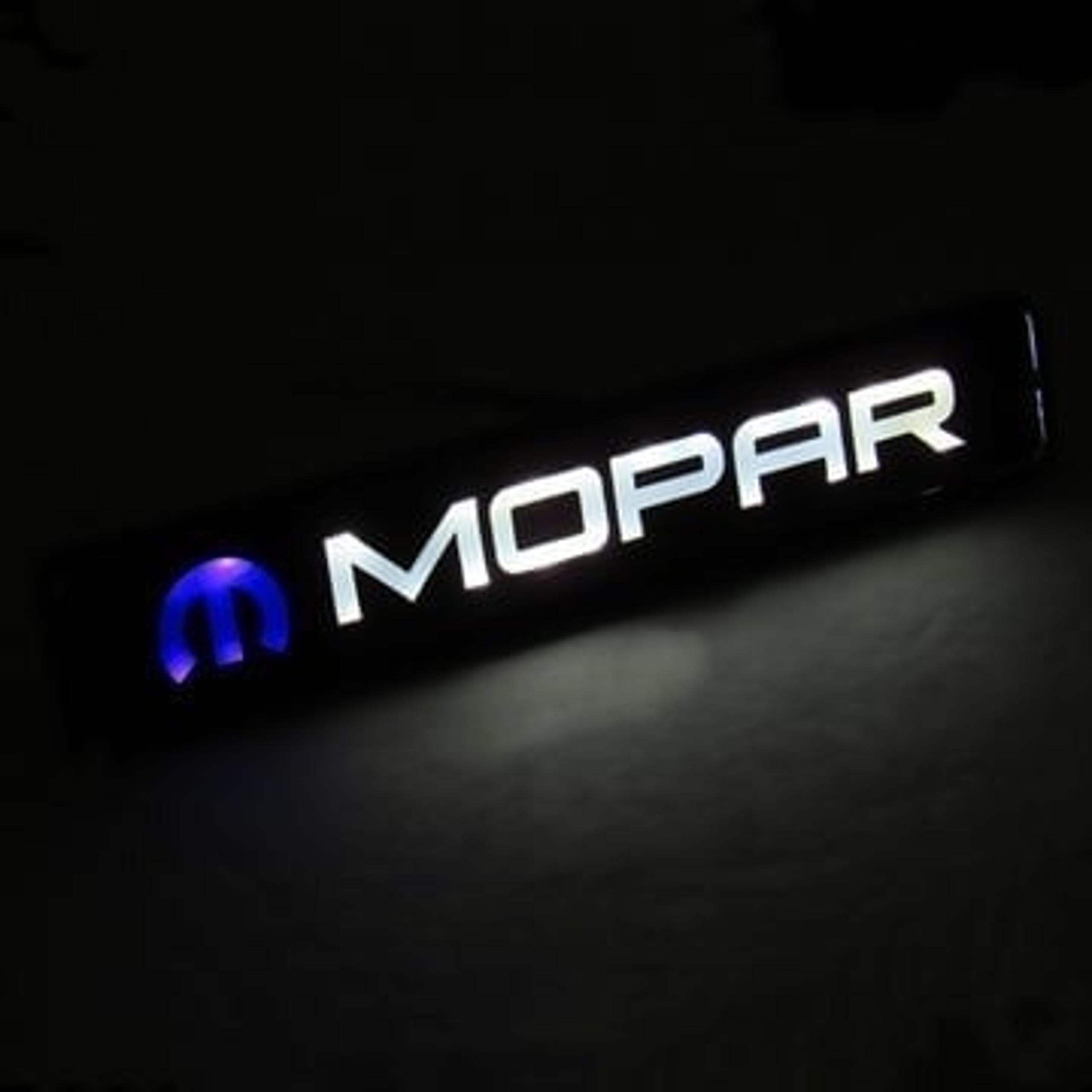 BRAND NEW 1PCS MOPAR NEW LED LIGHT CAR FRONT GRILLE BADGE EMBLEM ILLUMINATED